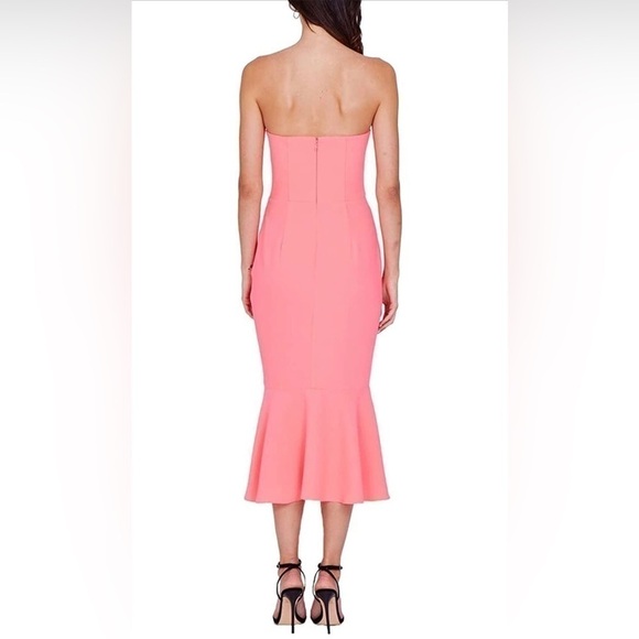 NWT Amanda Uprichard Rayna Dress Size Small Neon Orange Corset Bustier - Picture 10 of 10